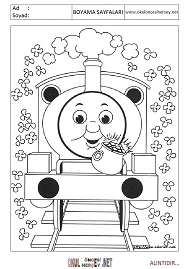thomas-ve-arkadaşları boyama sayfaları